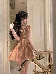 Vintage Midi Dress For Women Summer New Elegant Prom Evening Party Vestidos Fashion Female Clothing Office Ladies Dresses