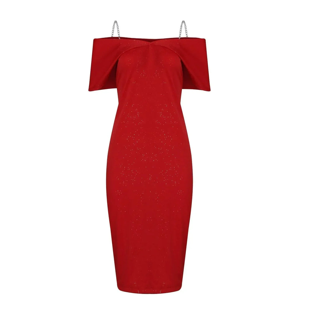 Sexy Off Shoulder Bodycon Formal Summer Slim Fit Party Club Evening Christmas Dress Dresses-L