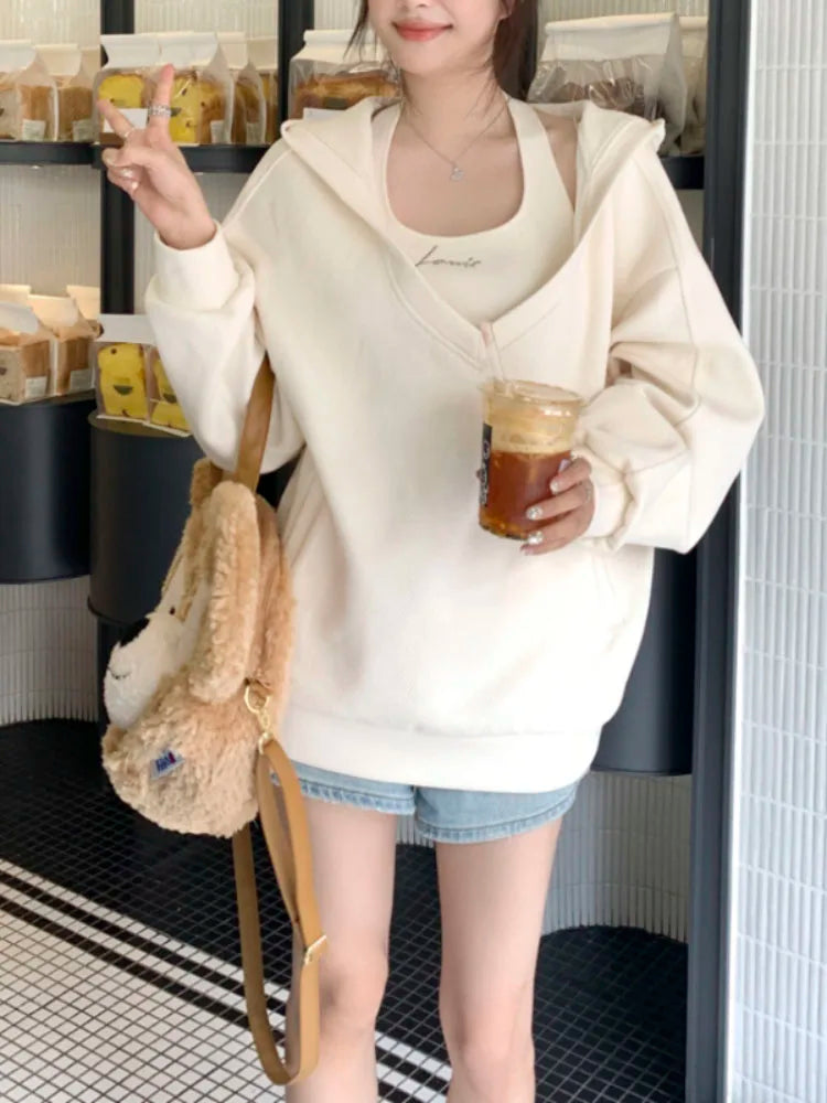 Sexy Slouchy Casual Elegant Solid Oversized Hoodie