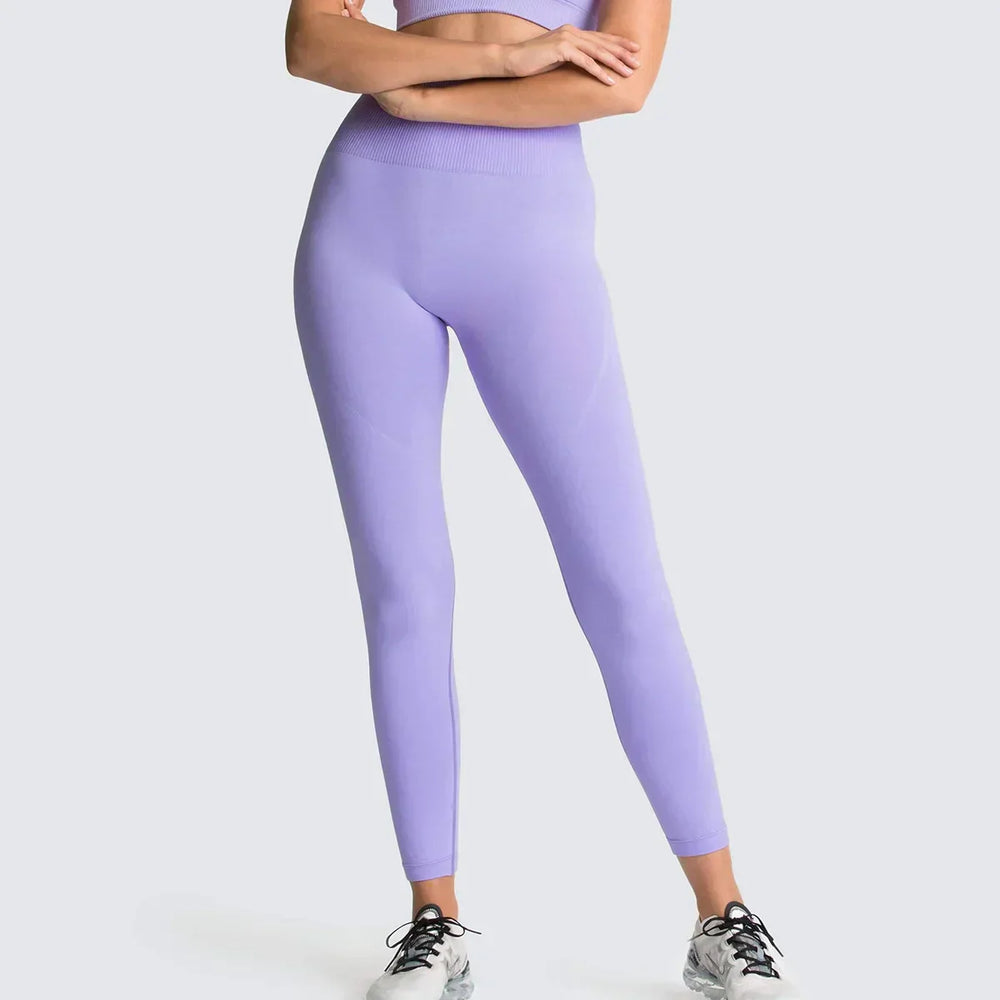 Sport Seamless High Waist Yoga Butt Lift Legging Light Blue / S