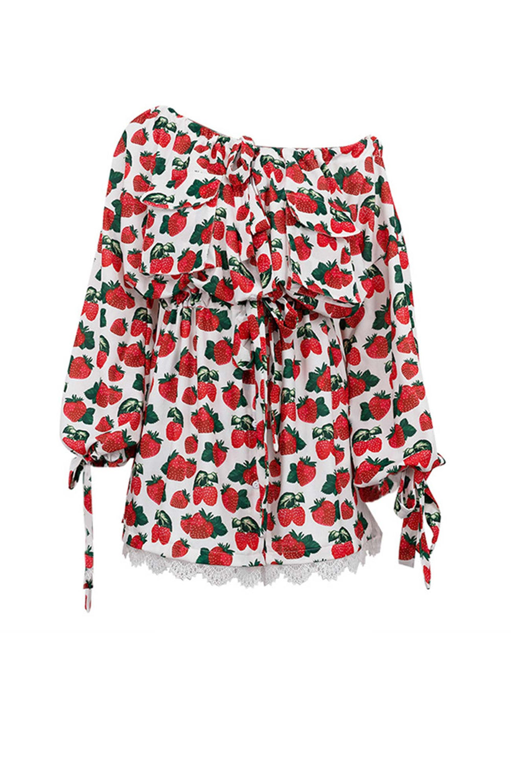 Strawberry Drop Shoulder Dress Mini Dresses