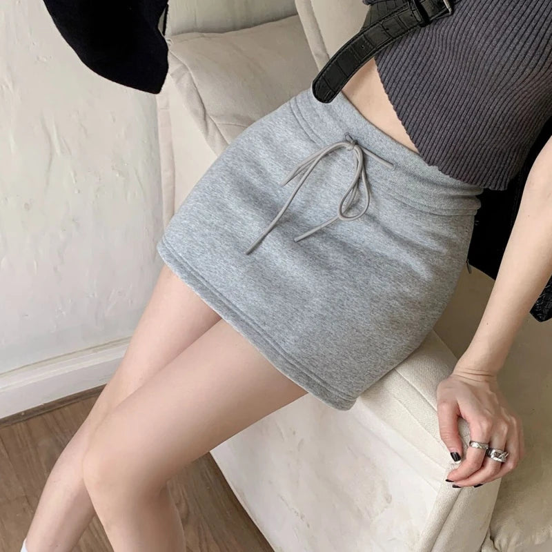 Summer Casual Slim Elastic Waist Breathable Mini Skirt