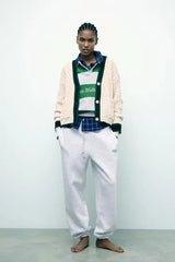 Fashion Eight Leg V-neck Cardigan