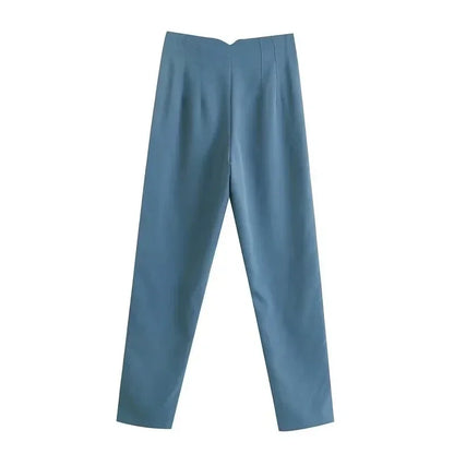 Baggy Wide Leg Loose Korean Casual Ankle Length High Waist Pants