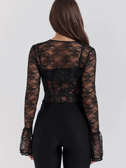 Lace Corset Bolero Two Piece Set