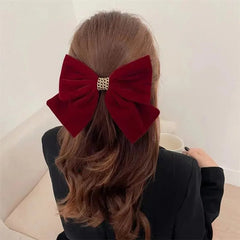 Vintage Black Wine Red Prom Party Christmas Hair Accessory