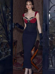 Vintage Corset Bodycon Maxi Dress