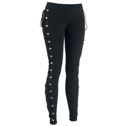 Vintage Halloween Slim Up Gothic Lace Pants