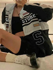 Vintage Print Removable Jacket