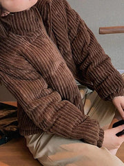 Vintage Zip Up Corduroy Padded Jacket