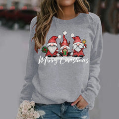 Merry Christmas All Season Fashion New Design Long Sleeve Hoodie Grey / M Hoodies-L