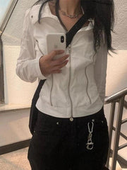 Zipper Detail Y2K Jacket