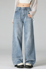 Vintage Crease Distressed Wide Jean