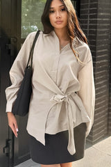 Loose Fit Collared Blouse