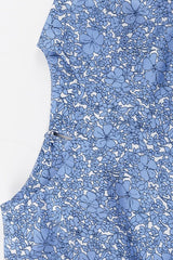 Long Sleeve Pleated Waist Short Floral Dress