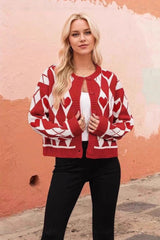 Red Heart   Christmas Cardigan