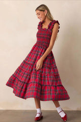 Checkered Slip Party Dress
