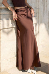 High-Waist Midi Bodycon Skirt