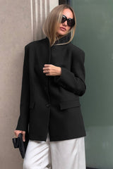 Minimalist V-neck Blazer Jacket