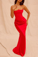 Strapless Backless Bodycon Party Dress
