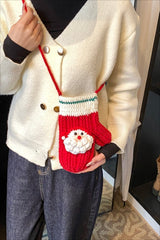 Christmas Crocheted Tree Reindeer Cute Crossbody Bag