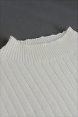 Sleeveless Round Neck Knit Sweater Dress
