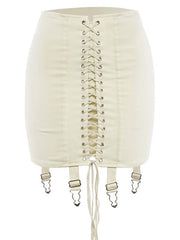 Bandage Detail Mesh Trendy Crop Cami Top Skirts