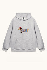 Dachshund Embroidered Pullover Hoodie