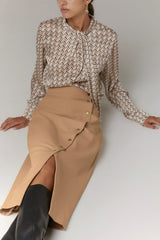 Elegant Design Midi Skirt