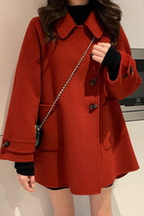 Toggle Coat Wool Blend Christmas Outerwear