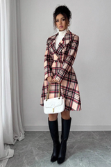 Trendy Print Dual Faced Wool Casual Long Sleeve Christmas Outerwear