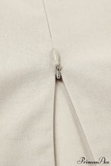 Cami Cotton Linen Loose A Line Maxi Dress