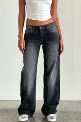 Classic Relaxed Fit Straight Leg Jeans