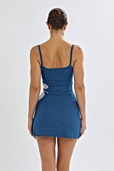 Spaghetti Strap Bodycon Hot Girl Mini Sweater Dress