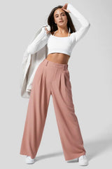 Hip Slimming Wide Leg Relaxed Knit Pants
