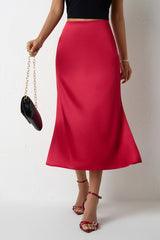 Mermaid Tail Satin Christmas Skirt