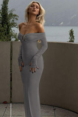 Bustier Metallic Detail Party Dress