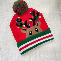 Jacquard Knit Christmas Hat