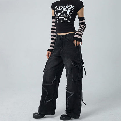 Star Halloween Edge Raw Pants