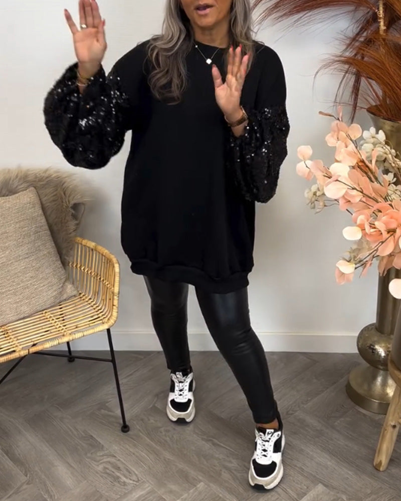 Sweatshirt - Solid Patchwork Color Christmas Hoodies-L