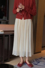 Vintage Ribbed Cropped Christmas Cardigan