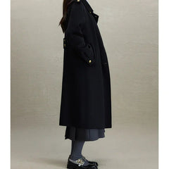 British Style Wool Red Coat Coats-241208