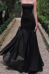 Ruched Bustier Mermaid Evening Dress