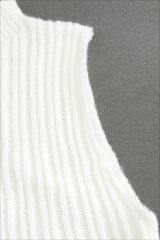 Knit Sweater Tank Top & Split Skirt Sweater Dress