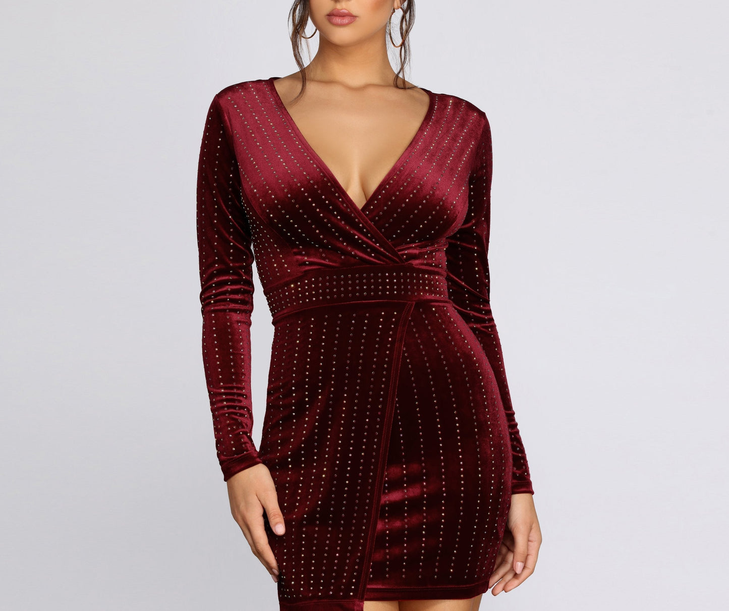 Alexa Velvet Wrap Dress