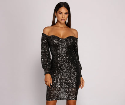 Lara Formal Sequin Mini Dress Ins Street