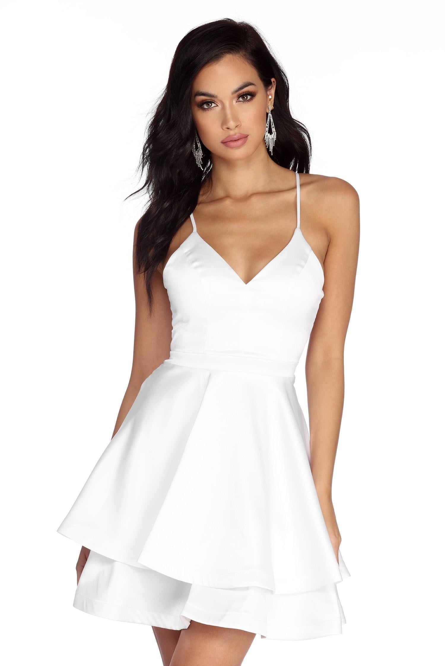 Sheila Satin Queen Skater Dress Ins Street