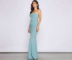 Claudette Formal Lace-Up Mermaid Dress