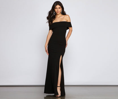 Layci Formal High Slit Dress Ins Street