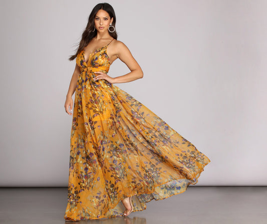 Leanna My Sunshine Floral Dress Ins Street